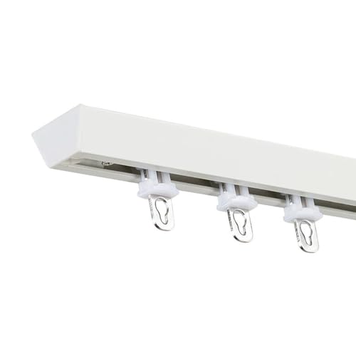 Installation der Vorhangschiene aus Legierung, leise, V-förmige, ultradünne Einzelschiene, verdickte Vorhangschiene(2M) von PALE
