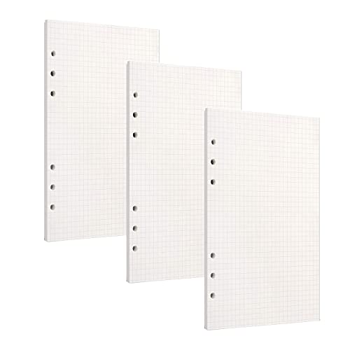 PALUDO 3 Packungen A6 Nachfüllpapier, 135 Blätter A6 Papier Kariert, 6 Löcher Nachfülleinlagen Loose Notizpapier A6 Refill Paper für Filofax Bullet A6 Ringbücher Notizen Skizze PALUDO 3 Packungen A6 Nachfüllpapier, 135 Blätter A6 Papier Kariert, 6 Löcher Nachfülleinlagen Loose Notizpapier A6 Refill Paper für Filofax Bullet A6 Ringbücher Notizen Skizze von PALUDO