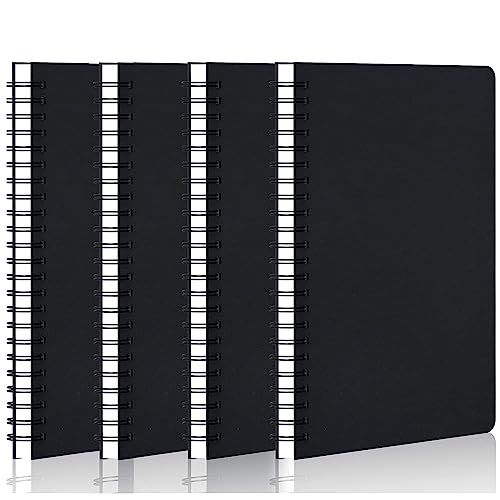 PALUDO 4 STK Notizbuch Liniert A5 Spirale Notizblock, Kraft Cover Notizhefte Leerseite 120 Seiten/60 Blatt Skizzenblock, A5 Notizblöcke Tagebuch Schreibblock Zeichenblock für Reisen Schule Büro PALUDO 4 STK Notizbuch Liniert A5 Spirale Notizblock, Kraft Cover Notizhefte Leerseite 120 Seiten/60 Blatt Skizzenblock, A5 Notizblöcke Tagebuch Schreibblock Zeichenblock für Reisen Schule Büro von PALUDO