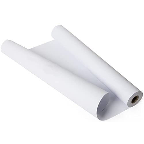 PALUDO Zeichenpapier Rolle, 43 cm x 20m Weiße Papierrolle 80 g/m, Malpapier Rolle Kinder, Skizzenpapier Skizzenrolle für Kinder Staffeleipapier Wandkunst Skizzieren Basteln Zeichnen Geschenkpapier von PALUDO