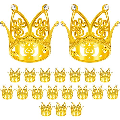 PAMENET 20 Stück Crown Cake Topper Mini Baby Crown Gold Crown Cupcake Toppers für Geburtstagsfeier Baby Shower Cake Dekorationen PAMENET 20 Stück Crown Cake Topper Mini Baby Crown Gold Crown Cupcake Toppers für Geburtstagsfeier Baby Shower Cake Dekorationen von PAMENET
