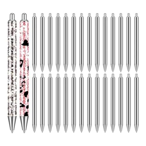 PAMENET 30 Stück Edelstahl-Stiftrohlinge für DIY-Glitzerstifte, Epoxidharz-Stifte für handgefertigte Malerei, Geschenke, Business, langlebig, einfach zu verwenden von PAMENET