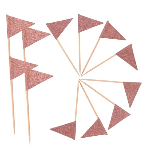 PAMINGONO 12 Stück Kuchendekorationsschild Dessert-Picks Urlaub Zahnstocher dekorative Flaggenpicks für Lebensmittel Cocktail-Auswahl Obst-Food-Picks Zahnstocher-Food-Flags Holz Roségold PAMINGONO 12 Stück Kuchendekorationsschild Dessert-Picks Urlaub Zahnstocher dekorative Flaggenpicks für Lebensmittel Cocktail-Auswahl Obst-Food-Picks Zahnstocher-Food-Flags Holz Roségold von PAMINGONO