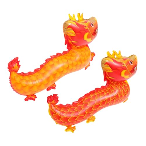 PAMINGONO 2 Stück Chinesische Drachenballons Aluminiumfolie Luftballons für Frühlingsfest Dekoration Leuchtend Orange und Rot Einfach Aufzuhängen Festliche Atmosphäre für Familienfeiern und PAMINGONO 2 Stück Chinesische Drachenballons Aluminiumfolie Luftballons für Frühlingsfest Dekoration Leuchtend Orange und Rot Einfach Aufzuhängen Festliche Atmosphäre für Familienfeiern und von PAMINGONO