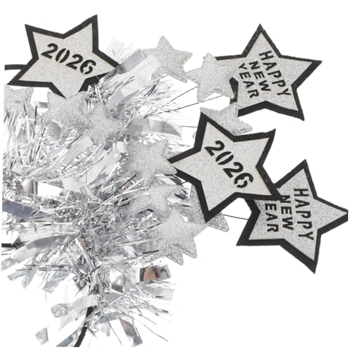 PAMINGONO 2 Stück Silvester Haarreifen mit Glitzersternen und Happy Year Wiederverwendbare Party Haarbänder für Mädchen Festliche Kopfbedeckung für Familienfeiern und Foto Shootings PAMINGONO 2 Stück Silvester Haarreifen mit Glitzersternen und Happy Year Wiederverwendbare Party Haarbänder für Mädchen Festliche Kopfbedeckung für Familienfeiern und Foto Shootings von PAMINGONO