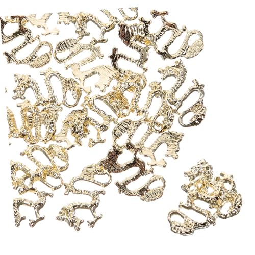 PAMINGONO 20 Stück Metall Drachen Nagelkunst Schmuck, Süße Charms Für Nägel, Charms Für Nageldesign, Maniküre Dekoration, Nagelzubehör, Nagelschmuck Für Nägel, Nagelverzierungen, von PAMINGONO