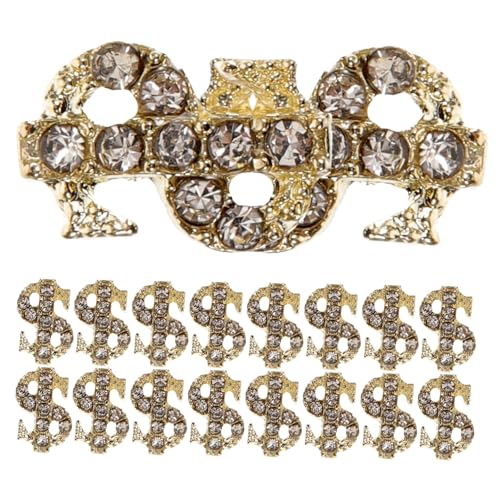 PAMINGONO 20 Stück Teiliges Nagelkunst mit Silbernen Dollarzeichen Nail Charms Langlebige Metallverzierung für Gelnägel Süße Maniküre Zubehör Nagelschmuck für DIY Nageldesign und PAMINGONO 20 Stück Teiliges Nagelkunst mit Silbernen Dollarzeichen Nail Charms Langlebige Metallverzierung für Gelnägel Süße Maniküre Zubehör Nagelschmuck für DIY Nageldesign und von PAMINGONO