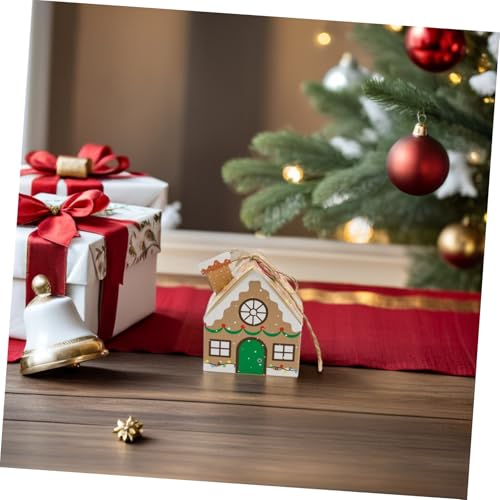 PAMINGONO 24 Stück Weihnachts -Advents -Geschenkbox Party-Goodie-Boxen Urlaub Keksdosen Festliche Kekstboxen Bäckereiboxen Geschenkboxen aus Papier Weihnachtsdessertboxen 250 g weißer Karton von PAMINGONO