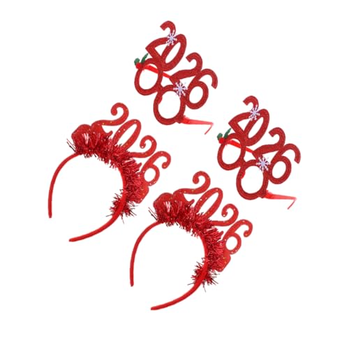 PAMINGONO 4 Stücke Teiliges Neujahrs Party mit Glitzer Headbands und Brillen Leichte und Bequeme Kopfbänder für Weihnachts und Silvesterfeiern Vielseitige Festtagsdekoration für Erwachsene PAMINGONO 4 Stücke Teiliges Neujahrs Party mit Glitzer Headbands und Brillen Leichte und Bequeme Kopfbänder für Weihnachts und Silvesterfeiern Vielseitige Festtagsdekoration für Erwachsene von PAMINGONO