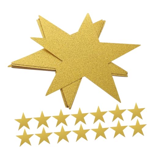 PAMINGONO 48 Stück Teiliges Handgeschnittene Goldglitzer Sterne aus Papier Robuste Bastelsterne für Pinnwand Dekoration Diy Kreativprojekte Klassenzimmer Wandgestaltung Vielseitige PAMINGONO 48 Stück Teiliges Handgeschnittene Goldglitzer Sterne aus Papier Robuste Bastelsterne für Pinnwand Dekoration Diy Kreativprojekte Klassenzimmer Wandgestaltung Vielseitige von PAMINGONO