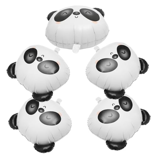 PAMINGONO 5 Stück Teiliges Panda folienballon Große Cartoon tierform Langlebig und Wiederverwendbar Partydekoration für Kindergeburtstag Partyzubehör und Fotorequisiten von PAMINGONO