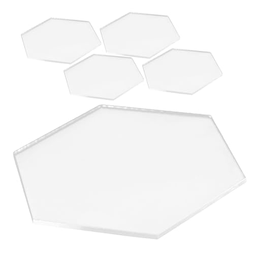 PAMINGONO 5 Stück Tischkarten, Tischnamen Platzkarten, Hochzeitswegweiser, Hochzeitsschildständer, Sechseckige Tischnummernkartenhalter, Sechseckige Tischkartenhalter, Hochzeitsnamensschild von PAMINGONO