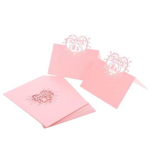 PAMINGONO 50 Stück Teiliges Hochwertige Party Place Cards mit Herz und Vogelmotiv Elegante Tischkarten für Hochzeit Verlobung Valentinstag Leicht Beschreibbare Escort Cards für Stilvolle PAMINGONO 50 Stück Teiliges Hochwertige Party Place Cards mit Herz und Vogelmotiv Elegante Tischkarten für Hochzeit Verlobung Valentinstag Leicht Beschreibbare Escort Cards für Stilvolle von PAMINGONO