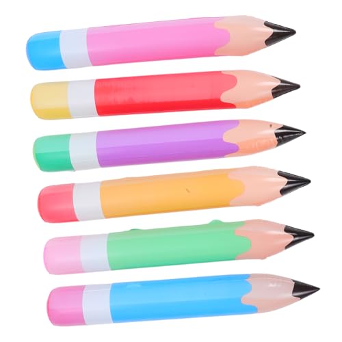 PAMINGONO 6 Stück Große Aufblasbare Bleistift Luftballons aus Robustem PVC Schnelle Befüllung Vielseitig als Schul und Abschlussfeier Dekoration Wiederverwendbar für Klassenzimmer und PAMINGONO 6 Stück Große Aufblasbare Bleistift Luftballons aus Robustem PVC Schnelle Befüllung Vielseitig als Schul und Abschlussfeier Dekoration Wiederverwendbar für Klassenzimmer und von PAMINGONO