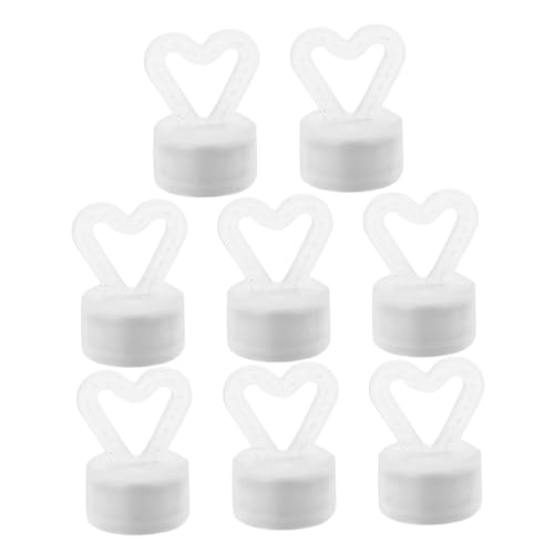 PAMINGONO 8 Stück Teiliges Weiße Ballongewichte mit Magnetischer Basis Stabile für Hochzeit Geburtstag und Partydekoration Vielseitige Heliumgeeignete Pendants für Tischmittelstücke von PAMINGONO