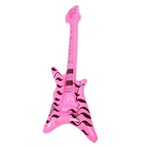 PAMINGONO Aufblasbare Gitarre Rosa Partydeko Foto Requisite Geburtstag Karneval Zubehör Vielseitig Verwendbar Leicht Aufblasbar Kompakt Transportabel PAMINGONO Aufblasbare Gitarre Rosa Partydeko Foto Requisite Geburtstag Karneval Zubehör Vielseitig Verwendbar Leicht Aufblasbar Kompakt Transportabel von PAMINGONO