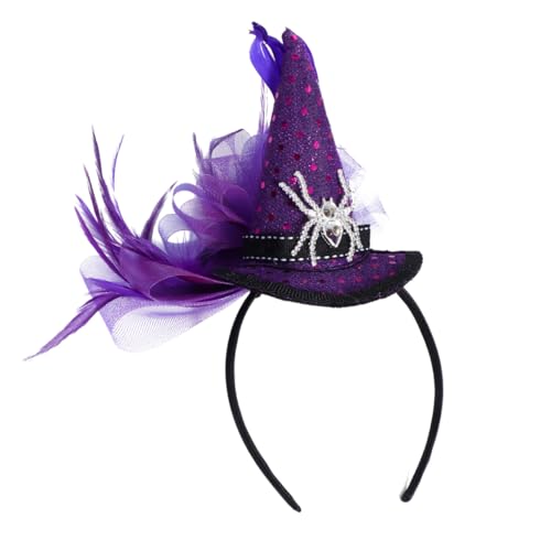 PAMINGONO Halloween Haarreif Spinnen Hexenhut Design Flexibel Verstellbar Robust Langlebig Kreatives Kostümzubehör für Mädchen und Jungen Geschenkidee PAMINGONO Halloween Haarreif Spinnen Hexenhut Design Flexibel Verstellbar Robust Langlebig Kreatives Kostümzubehör für Mädchen und Jungen Geschenkidee von PAMINGONO