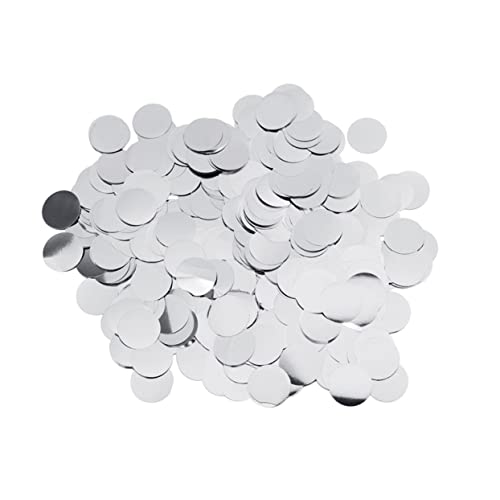 PAMINGONO Rundes Silbernes Aluminiumfolie Konfetti Party Tischdeko Glänzend Streudeko Ballonfüllung für Hochzeit Geburtstag Feier Festival PAMINGONO Rundes Silbernes Aluminiumfolie Konfetti Party Tischdeko Glänzend Streudeko Ballonfüllung für Hochzeit Geburtstag Feier Festival von PAMINGONO