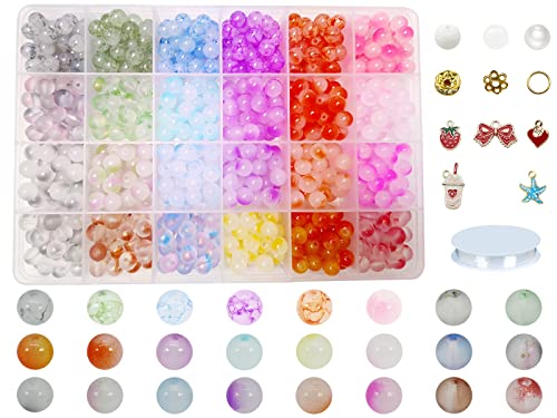 PAMIR TONG 1000 Stück 8 mm Glas-Set, runde Perlen, Imitatives Jade-Perlen-Set, Armband, lose Perlen für Schmuckherstellung, Ohrringe, Halsketten, DIY Handwerk und Geschenke #354 PAMIR TONG 1000 Stück 8 mm Glas-Set, runde Perlen, Imitatives Jade-Perlen-Set, Armband, lose Perlen für Schmuckherstellung, Ohrringe, Halsketten, DIY Handwerk und Geschenke #354 von PAMIR TONG