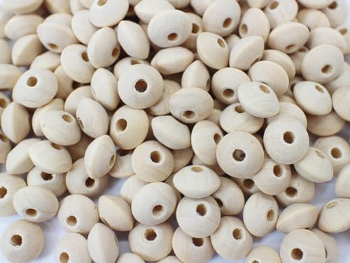PAMIR TONG Abakus-Perlen aus Naturholz, unlackiert, flach, rund, für Bastelarbeiten, Schmuckherstellung, 12 mm, 500 Stück PAMIR TONG Abakus-Perlen aus Naturholz, unlackiert, flach, rund, für Bastelarbeiten, Schmuckherstellung, 12 mm, 500 Stück von PAMIR TONG
