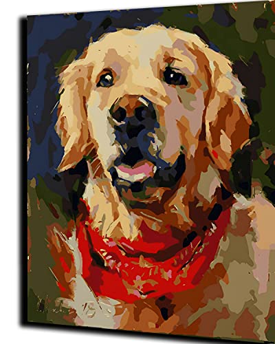 PAMMUQ Malen nach Zahlen für Erwachsene Kinder Golden Retriever-Hund 16x20 Zoll Leinen Leinwand DIY Digitales Malen nach Zahlen Kits Kinder Geschenke Handgemalte Dekoration,ohne Rahmen PAMMUQ Malen nach Zahlen für Erwachsene Kinder Golden Retriever-Hund 16x20 Zoll Leinen Leinwand DIY Digitales Malen nach Zahlen Kits Kinder Geschenke Handgemalte Dekoration,ohne Rahmen von PAMMUQ