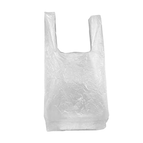 PAMPOLS Heavy Duty T-Shirt-Taschen aus Kunststoff | HDPE Größe 35X50 G-50 Weiß | Packung mit 200 Stück | Farbe Weiß PAMPOLS Heavy Duty T-Shirt-Taschen aus Kunststoff | HDPE Größe 35X50 G-50 Weiß | Packung mit 200 Stück | Farbe Weiß von PAMPOLS