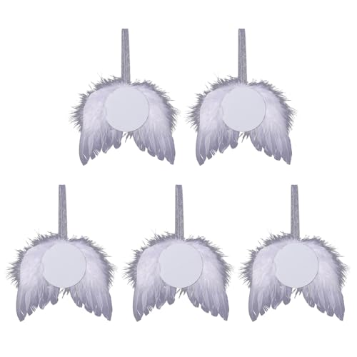 Personalisierte Dekoration, blanko, Wärme-Sublimation, blanko, Anhänger, weiß, Engelsflügel, Ornament, Weihnachtsbaumdekoration, Handwerk, Werkstatt, festlich, Weihnachten, blanko, von PANFHGFG