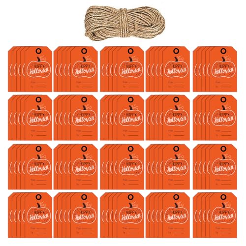 100pcs Halloween Hanging Labels 2x1.2inch Beschreibbare Wickelbezeichnungen Halloween Vorräte Für Die Vorliegende Hülle Candy Behandlungs Bag Fenstertür Dekoration 100pcs Halloween Hanging Labels 2x1.2inch Beschreibbare Wickelbezeichnungen Halloween Vorräte Für Die Vorliegende Hülle Candy Behandlungs Bag Fenstertür Dekoration von PANGBOER