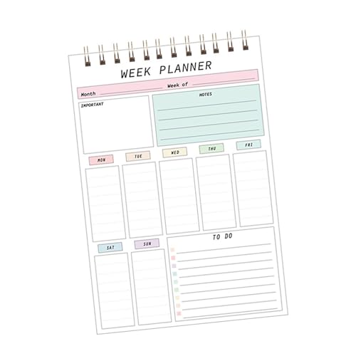 2025 Planer, Reise-Notizbuch, Wochenplaner, Notizblock, Doppeldrahtbindung, Planungsblock, Zubehör für Schule, Büro, Studenten von PANGBOER