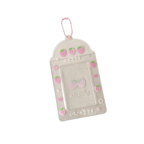 7,6 cm große Fotokarte, Fotokarte, Fotokartenschutzhülle, Schlüsselanhänger, Rucksack, Cartoon-Fotokarten-Hülle, Geldbörse, dekorativ, transparenter Organizer 7,6 cm große Fotokarte, Fotokarte, Fotokartenschutzhülle, Schlüsselanhänger, Rucksack, Cartoon-Fotokarten-Hülle, Geldbörse, dekorativ, transparenter Organizer von PANGBOER