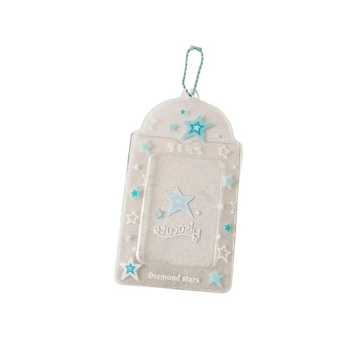 7,6 cm große Fotokarte, Fotokarte, Fotokartenschutzhülle, Schlüsselanhänger, Rucksack, Cartoon-Fotokarten-Hülle, Geldbörse, dekorativer transparenter Organizer von PANGBOER