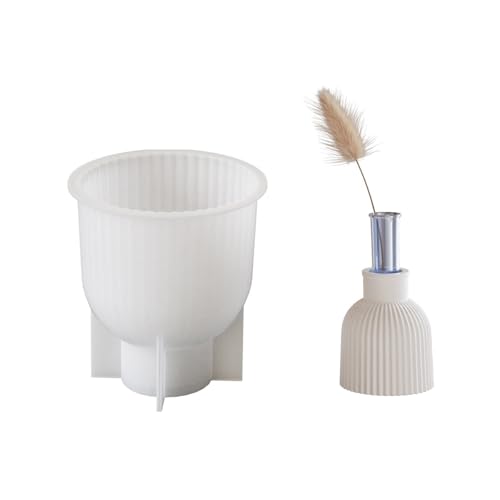 Dekorative Gestreifte Vase Mit Einfach Zu Bedienenden Silikonform Hydrokultur Testrohr Für Hydrokultur Und Projekte Kreative Handwerksformen Geeignet von PANGBOER
