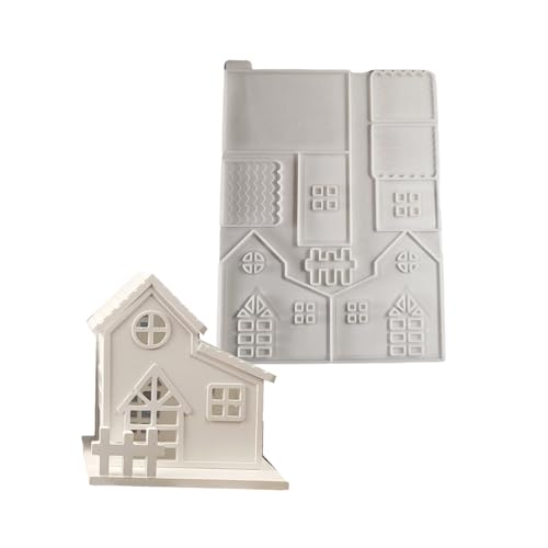 Harzhaus Und Kerzenhalter Schimmel Silikon Handdekorationen Harzformen Perfekt Für Künstlerische Und Dekorative Verwendung Von Silikonkerzenhalterform von PANGBOER