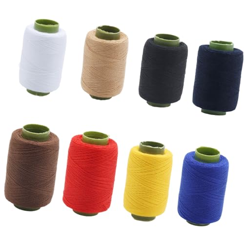 Hochfestes Polyester-Nähgarn, 8 Farben, für Stoffe, industrielle Maschinen, stabile Nähte Hochfestes Polyester-Nähgarn, 8 Farben, für Stoffe, industrielle Maschinen, stabile Nähte von PANGBOER