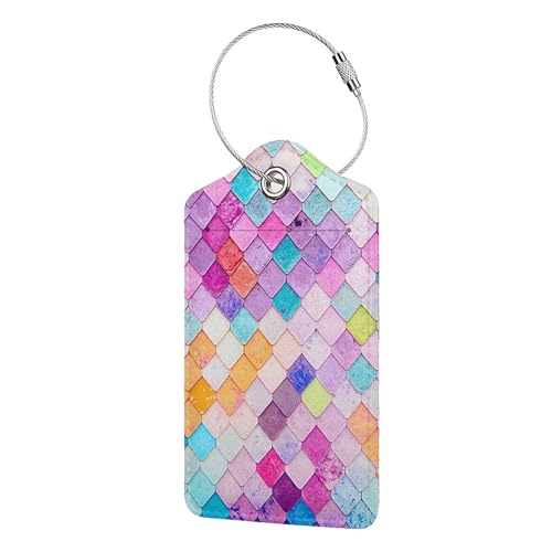 Kreuzfahrt-Gepäcketikettenhalter, Gepäcketikettenhalter mit Stahlring für Koffer, Tasche, Leder, Gepäcketikettenlieferung von PANGBOER