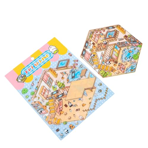 Miniatur Szene Aufkleber Miniatur Simulierte Kabinenszene für Scrapbooking Journal Notebook Fotoalbum Handyhülle Kreative Spielwelt Miniatur Szene Aufkleber Miniatur Simulierte Kabinenszene für Scrapbooking Journal Notebook Fotoalbum Handyhülle Kreative Spielwelt von PANGBOER
