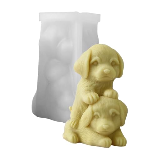 Multifunktionale Silikonformen, Seife, Hunde, Ornament, Figur für Seifenliebhaber, Silikon-Hund von PANGBOER