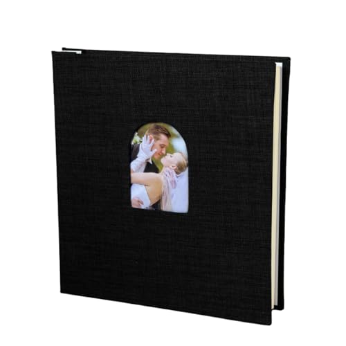 PANGBOER Fotoalbum mit gewölbtem Frontfenster, 25,4 cm, 40 Taschen, dicke Kartonseiten, Platz zum Schreiben für breite, kompatible Fotos PANGBOER Fotoalbum mit gewölbtem Frontfenster, 25,4 cm, 40 Taschen, dicke Kartonseiten, Platz zum Schreiben für breite, kompatible Fotos von PANGBOER