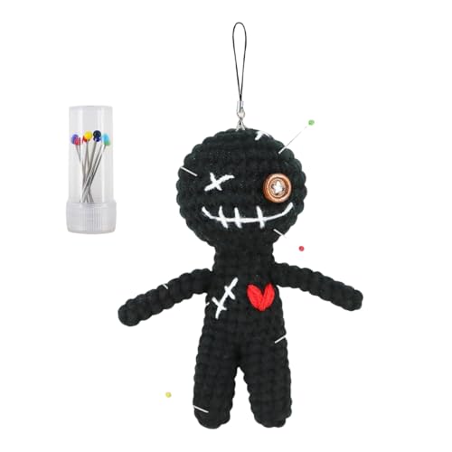PANGBOER Handgefertigte Häkelpuppe für Kinder und Erwachsene, gefüllte Häkelfigur, Spielzeug für Schlüsselanhänger, Tasche, Rucksäcke, Charm, Heimdekoration von PANGBOER