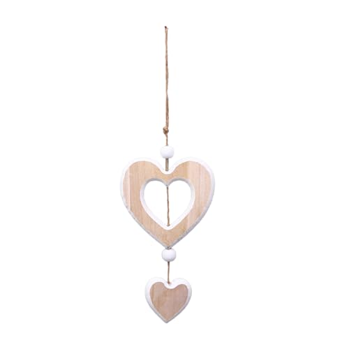 PANGBOER Holzanhänger in Herzform, dekoratives hängendes Ornament für Hochzeit, Valentinstag, Wohnzimmer und Outdoor-Dekoration PANGBOER Holzanhänger in Herzform, dekoratives hängendes Ornament für Hochzeit, Valentinstag, Wohnzimmer und Outdoor-Dekoration von PANGBOER
