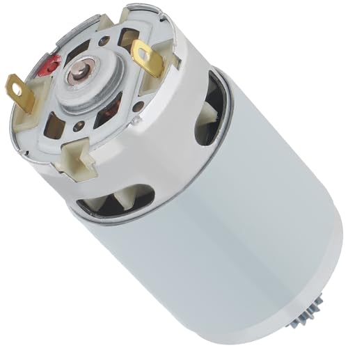 PANGBOER Speed Brushed Ersatzmotor 12 Zähne Metall Getriebe Aluminium Getriebemotor Gerät für elektrische Bohrmaschinen und Schraubendreher von PANGBOER