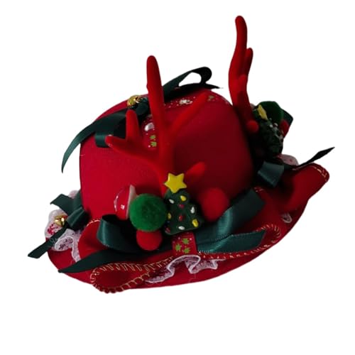 PANGBOER Weihnachtsmütze, Stirnbänder, Festival-Kopfbedeckung, Rentier-Geweih, Cartoon-Haarbänder für Urlaub, lustige Festival-Kopfbedeckung von PANGBOER