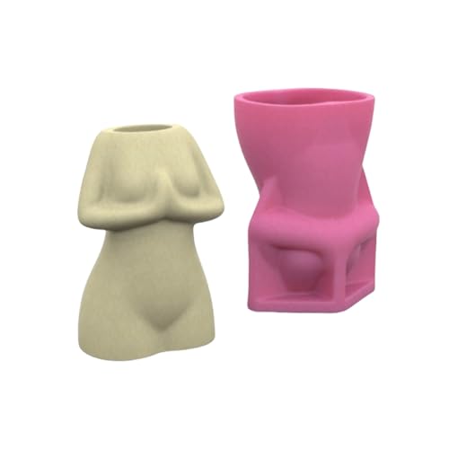 Silikonform für Blumentöpfe, Vase, menschliche Körperform, Bastelformen, Übertopf, Silikon-Textur für Übertöpfe, Epoxidharz, Handwerk von PANGBOER