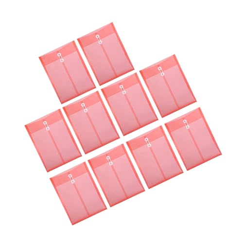 Transparente geschlossene Umschläge, große Kapazität, erweiterbar, Dokumenten-Organizer, transparente Berichtshülle, 10 Stück von PANGBOER