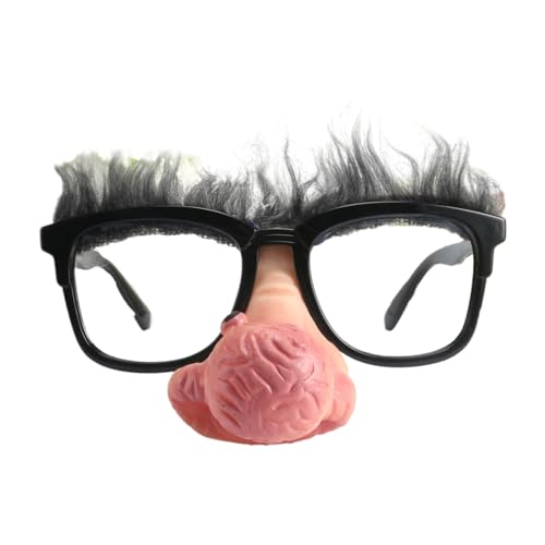 PANHDK Große Nasen-Cosplay-Brille mit großer Nase für Halloween-Party-Requisiten, Halloween, große Nase, lustige Nasenbrille PANHDK Große Nasen-Cosplay-Brille mit großer Nase für Halloween-Party-Requisiten, Halloween, große Nase, lustige Nasenbrille von PANHDK
