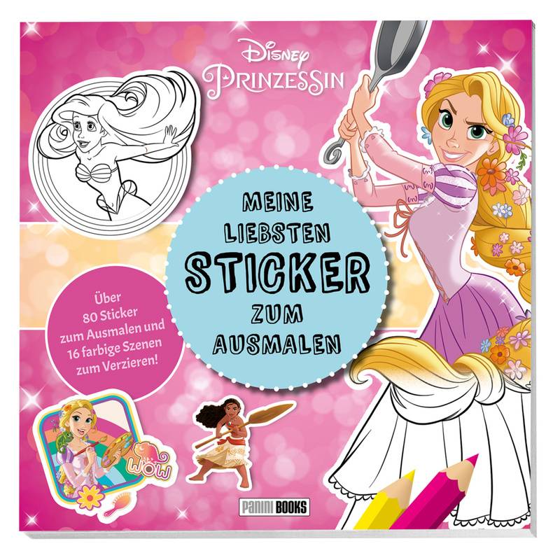 Disney Prinzessin: Meine Liebsten Sticker Zum Ausmalen - Panini, Kartoniert (TB) von Panini Books