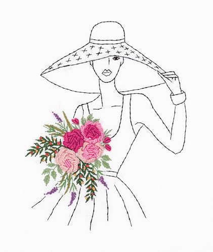 PANNA – Stickset – Lady with Hat – JK-2171 – Vorsortiertes Garn – Sticksets für Erwachsene – Bedruckter Stoff – 15 x 18 cm PANNA – Stickset – Lady with Hat – JK-2171 – Vorsortiertes Garn – Sticksets für Erwachsene – Bedruckter Stoff – 15 x 18 cm von PANNA