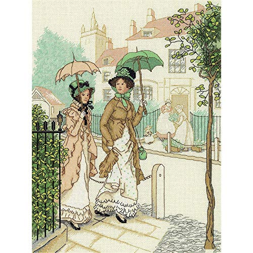 Panna - Kreuzstich set - Spazierende Damen - VH-7147 - Sticken erwachsene - Aida stoff - 32 x 24 cm - DIY set Panna - Kreuzstich set - Spazierende Damen - VH-7147 - Sticken erwachsene - Aida stoff - 32 x 24 cm - DIY set von PANNA