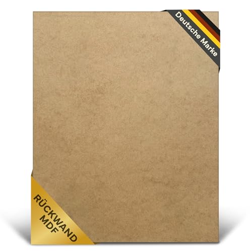 MDF Platten 2mm Zuschnitte - Pressspanplatte zum Verkleiden von Schrank Rückwänden & Bilderrahmen - Dünne Holz Platte zum Bauen & Basteln von PANORAHMA BILDERRAHMEN