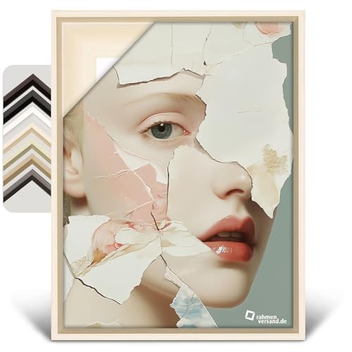 Rahmenversand® Schattenfugenrahmen in verschiedenen Farben (40x50cm Innenmaß + 1,4cm Fuge) - Rahmen für Leinwand aus Holz - Handgefertigte Leerrahmen - Bilderrahmen für Leinwände von PANORAHMA BILDERRAHMEN
